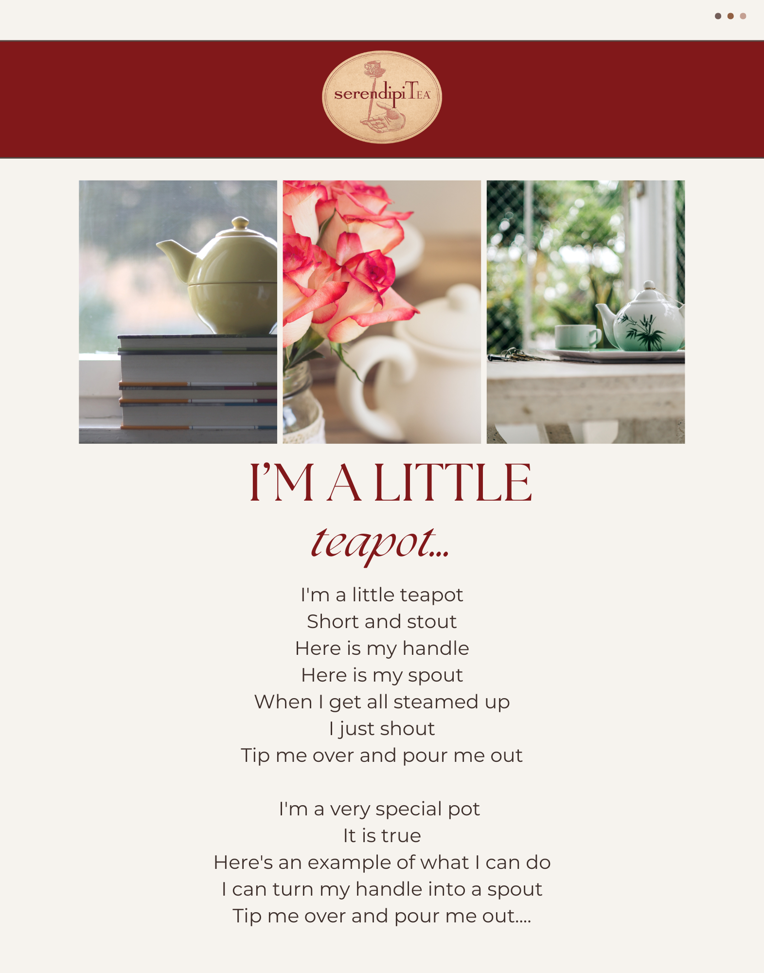 I'm A Little Teapot, image size:1571x2000