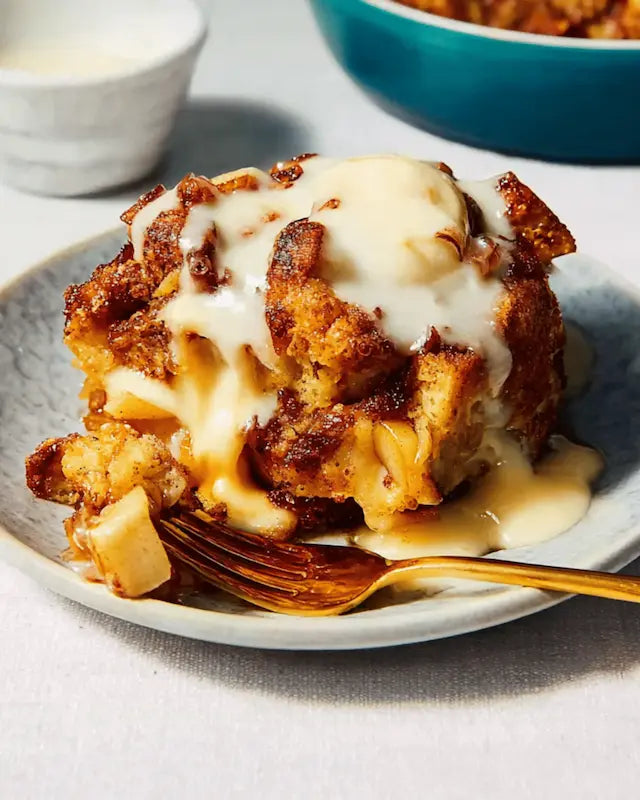 Apple Tea Bread Pudding