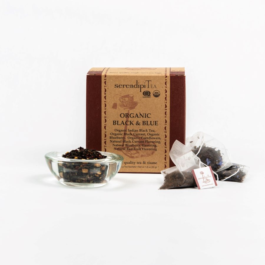 Organic Kosher Black-n-Blue T-Bags Tea | SerendipiTea