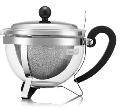 Bodum Chamboard Teapot with metal lid and s/s filter 34oz