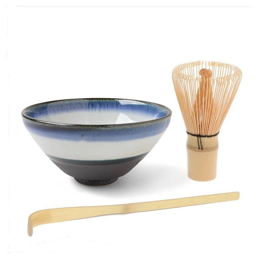 Matcha Set Natsume Snowfall Bowl, Whisk & Chashaku