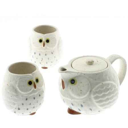 Tea Set Owl White