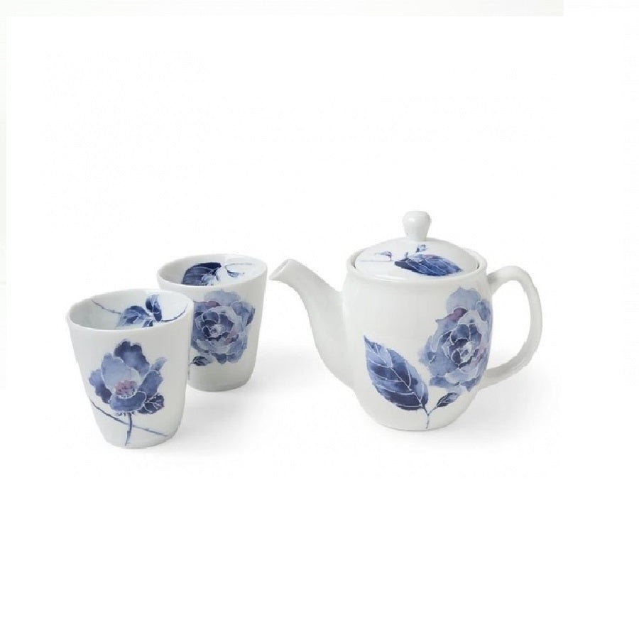 Tea Set Blue Rose