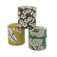 Tea Canister: Japanese Washi Paper Rustling Leaves