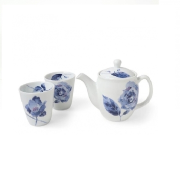 Tea Set Blue Rose